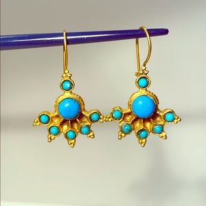 Turquoise like earrings